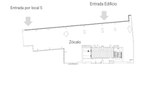 Zócalo en edificio Los Militares