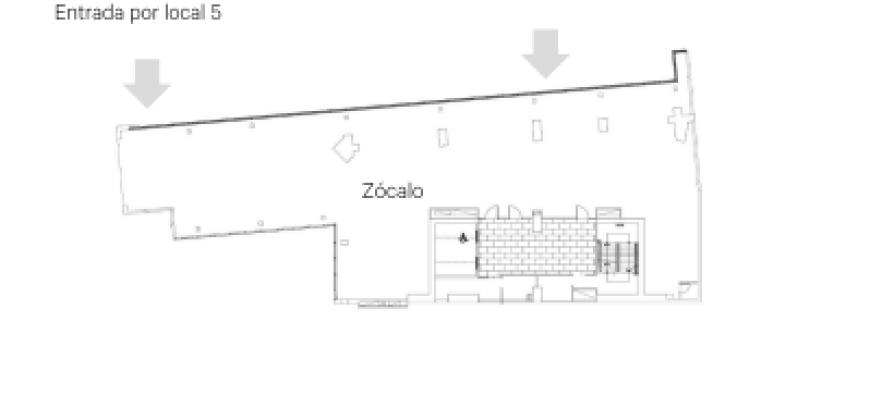 Zócalo en edificio Los Militares